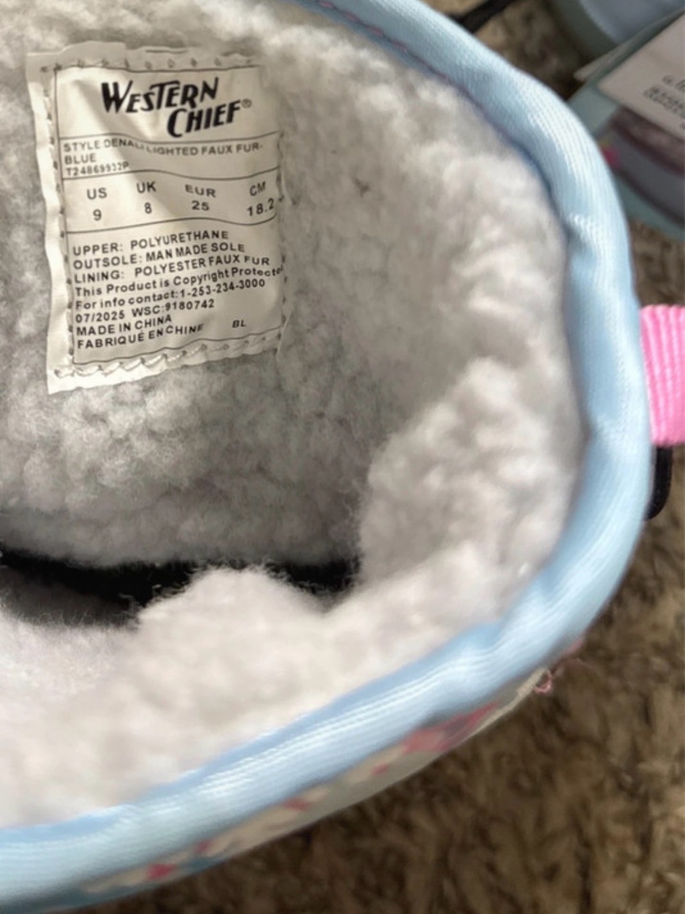 Girls snowflake snow boots - Picture 7 of 7